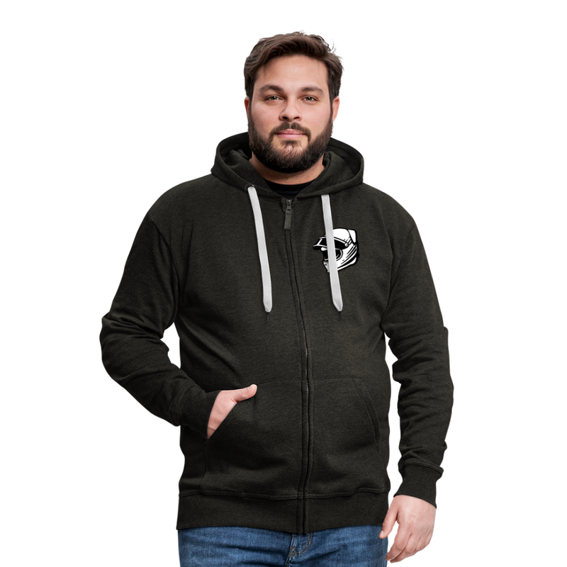 Lataa kuva gallerian katseluohjelmaan Men&#39;s Premium Hooded Jacket LiippiMotorsport - charcoal grey
