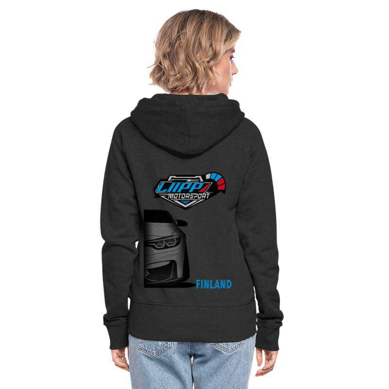 Lataa kuva gallerian katseluohjelmaan Women&#39;s Premium Hooded Jacket LiippiMotorsport - black
