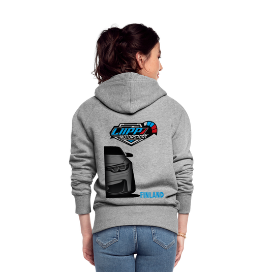 Women's Premium Hooded Jacket LiippiMotorsport - heather grey