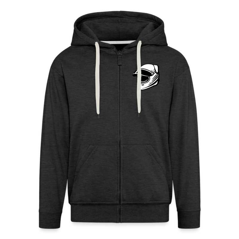 Lataa kuva gallerian katseluohjelmaan Men&#39;s Premium Hooded Jacket LiippiMotorsport - charcoal grey
