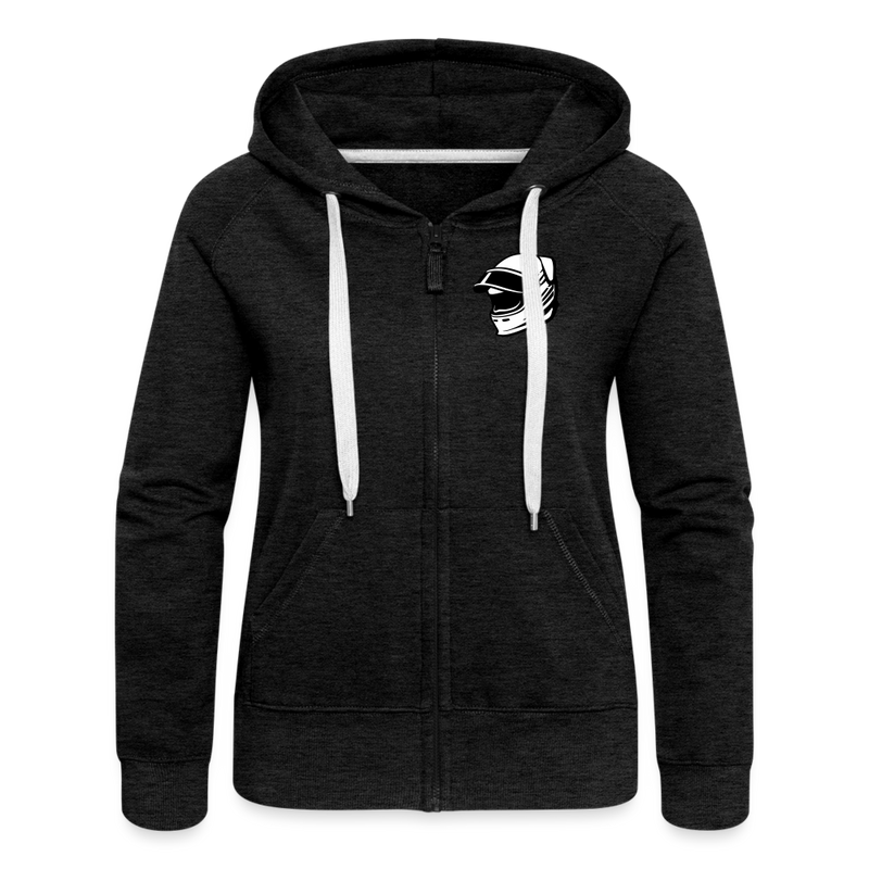Lataa kuva gallerian katseluohjelmaan Women&#39;s Premium Hooded Jacket LiippiMotorsport - charcoal grey
