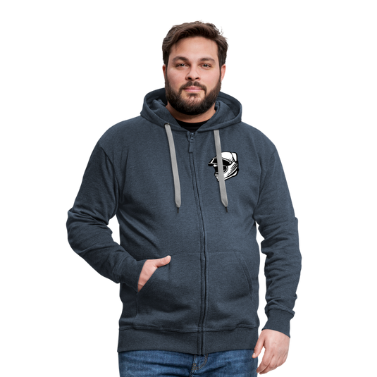 Men's Premium Hooded Jacket LiippiMotorsport - heather denim