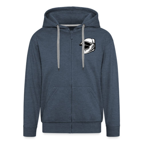 Men's Premium Hooded Jacket LiippiMotorsport - heather denim