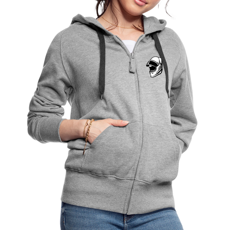 Lataa kuva gallerian katseluohjelmaan Women&#39;s Premium Hooded Jacket LiippiMotorsport - heather grey
