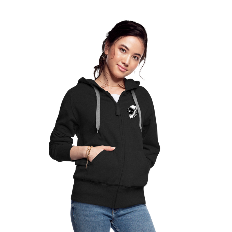 Lataa kuva gallerian katseluohjelmaan Women&#39;s Premium Hooded Jacket LiippiMotorsport - black
