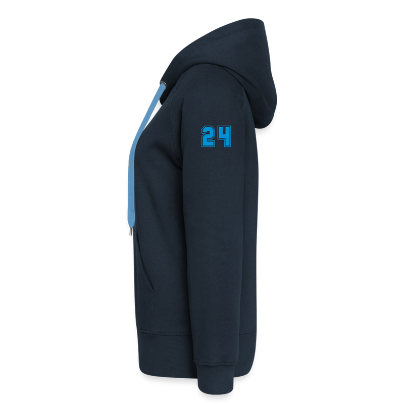 Lataa kuva gallerian katseluohjelmaan Women&#39;s Premium Hooded Jacket LiippiMotorsport - navy
