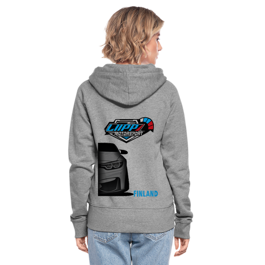 Women's Premium Hooded Jacket LiippiMotorsport - heather grey