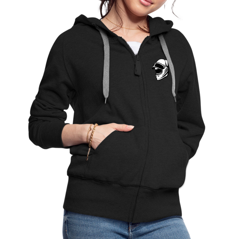 Lataa kuva gallerian katseluohjelmaan Women&#39;s Premium Hooded Jacket LiippiMotorsport - black
