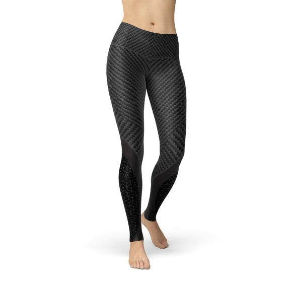 Lataa kuva gallerian katseluohjelmaan Womens Carbon Fiber Sports Leggings

